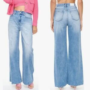NEW 30 PISTOLA PALAZZO RUBY HIGH RISE WIDE LEG JEANS NWT